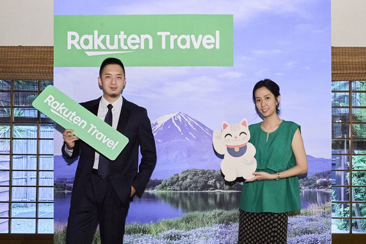 樂天旅遊舉辦媒體簡報會，分享最新訂房行為洞察（左：樂天旅遊台灣行銷經理陳忠豪、右：樂天旅遊台灣暨香港區副總潘宜姍）。　圖：樂天旅遊/提供