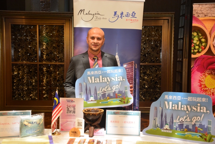 ▲「2024第18屆台北國際觀光博覽會」集結250家海內外廠商，展位規模近800格，圖為參展單位－馬來西亞觀光局。　記者-謝旻蒨／攝