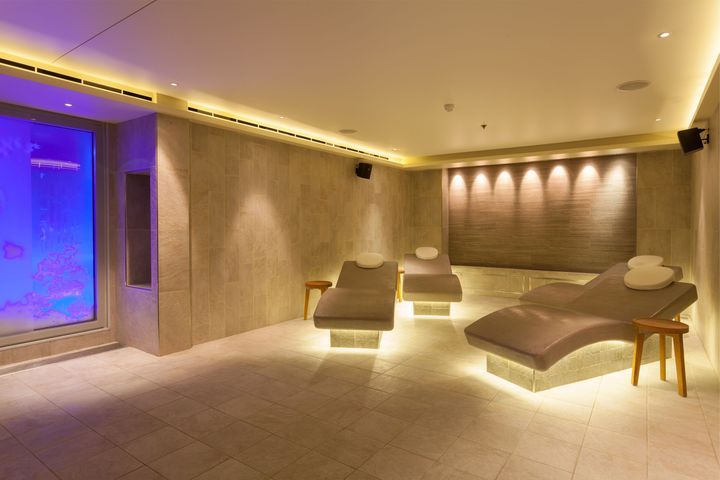 ▲旅遊媒體評比最佳遊輪 SPA 獎項的「北歐傳統浴 Liv Nordic 水療中心」。　圖：百威旅遊／提供