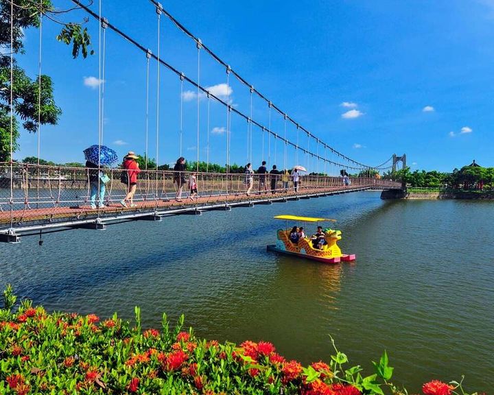 ▲虎頭埤踩龍船。　圖：台南市政府觀光旅遊局／提供