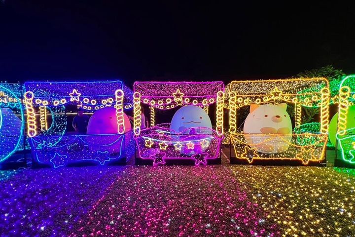 ▲「角落小夥伴」燈飾可愛爆表。　圖：彰化縣城市暨觀光發展處／提供