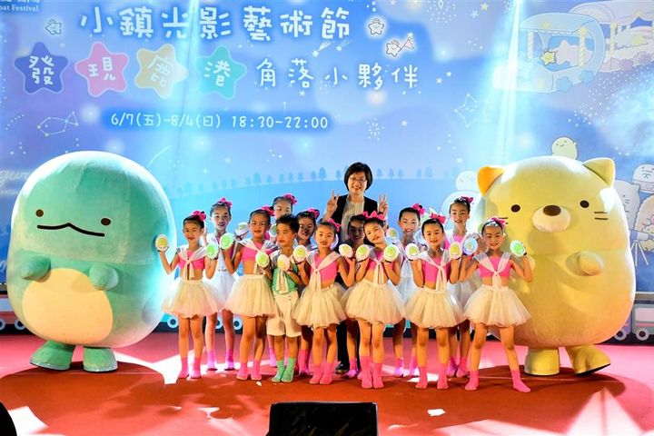 「角落小夥伴」現身鹿港小鎮光影藝術節開幕記者會。　圖：彰化縣城市暨觀光發展處／提供