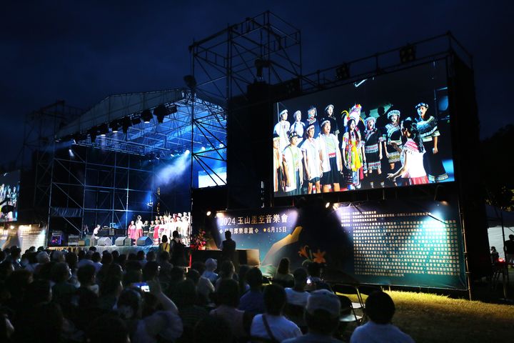 2024玉山星空音樂會日前在日月潭湖畔的向山遊客中心草坪區舉行。　圖：日月潭國家風景區管理處／提供