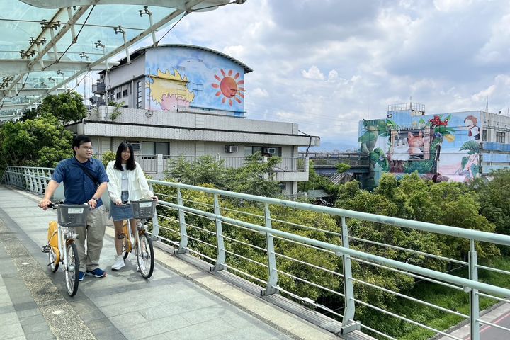 ▲板橋湳仔溝、新海濕地體驗賞蝶騎車趣。　圖：新北市政府水利局／提供
