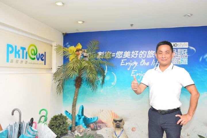 ▲菲律賓皇家航空銷售聯盟中心－品冠旅遊協理簡現晉。　記者-王政／攝