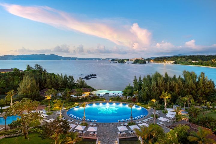 沖繩海麗客蘭尼渡假村的無敵海景令人心曠神怡。　圖：Halekulani Okinawa／提供