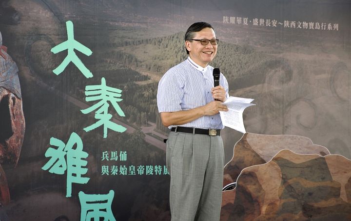▲中華翰維文化推廣協會陳春霖理事長代表兩岸主辦方致詞。　圖：中華翰維文化推廣協會／提供