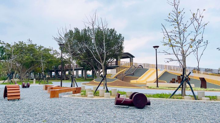 ▲增設兒童遊樂設施的鹽水公園。　圖：新竹市政府觀光工程科／提供