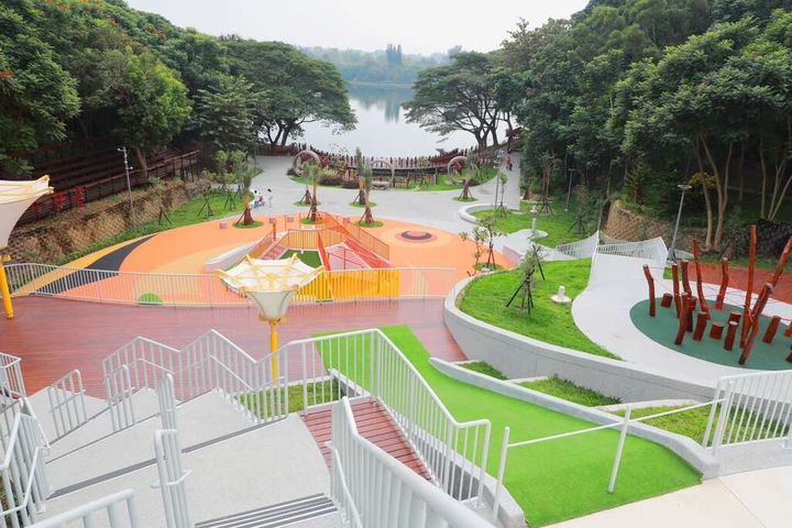 虎頭埤全齡式地景遊憩場。　圖：台南市政府觀光旅遊局／提供 