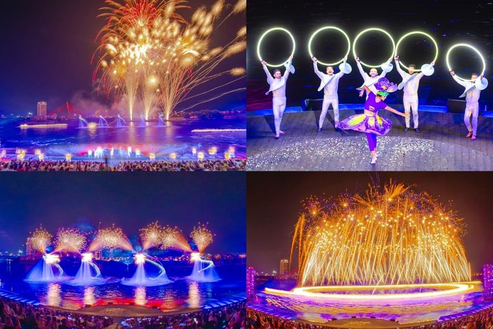 每晚煙花藝術表演。　圖：Sun World／提供 