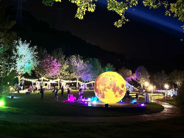▲萌兔登月區。　圖：桃園市政府觀光旅遊局／提供