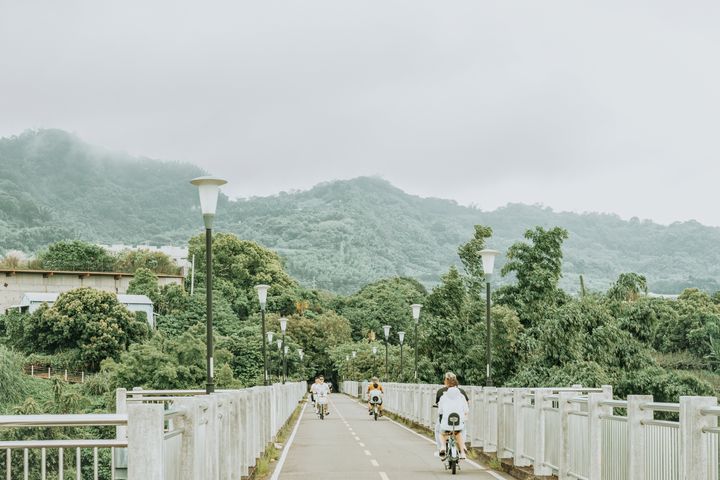 ▲東勢區形象商圈協會推廣東豐綠廊串起東勢客庄人文旅遊。　圖：客家委員會／提供