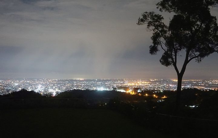 ▲園區內可欣賞日落與俯瞰台中市區夜景。　記者-陳妍潔／攝