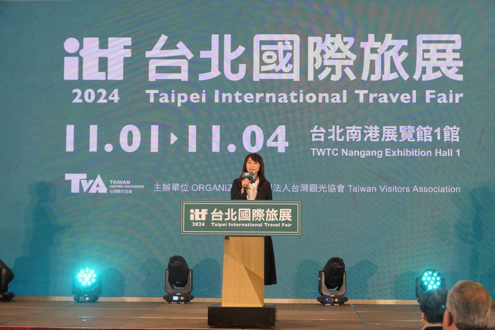 ▲台灣觀光協會會長簡余晏致詞。　圖：客家委員會／提供