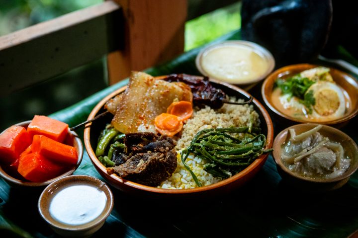 ▲東部蒙加爾（Mongar）地區，以米飯和香辣豬肉等菜式為主。　圖：不丹旅遊局／提供