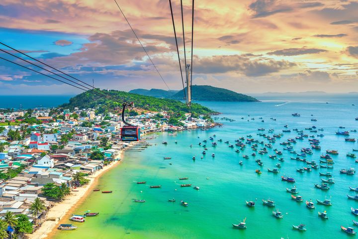 越南唯一免簽地區的富國島，是近期海島度假的熱門地點。　圖：shutterstock／提供