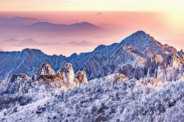 ▲安徽黃山冬雪之美。　圖：shutterstock／來源