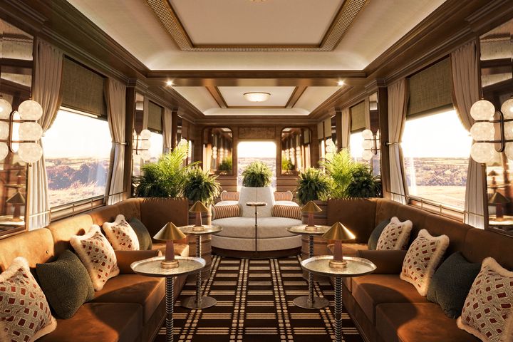 The Britannic Explorer 列車雅致的 BAR 空間。　圖：Belmond／提供
