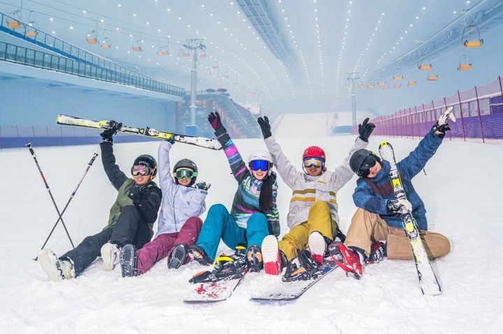 到大陸滑雪成為近年冬季旅遊的流行趨勢之一。　圖：哈爾濱市文化廣電和旅遊局提供／來源