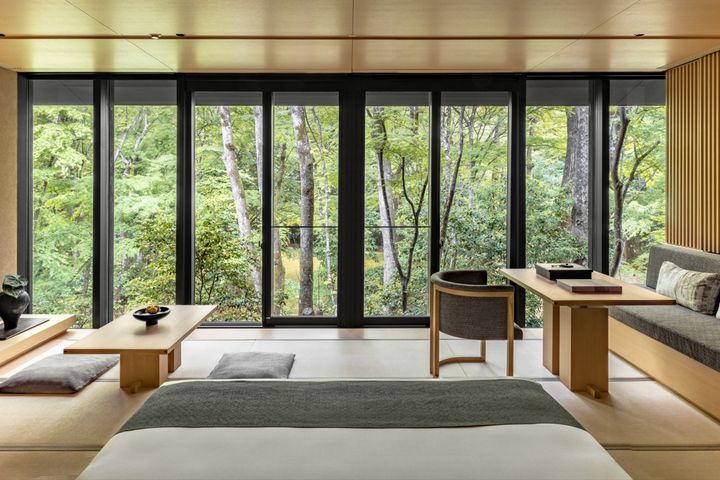 太平洋旅行社以全新「鉑金會」系列，包裝全日本三大安縵旅宿，包括安縵東京、安縵伊沐以及圖中的安縵京都。　圖：太平洋旅行社／提供