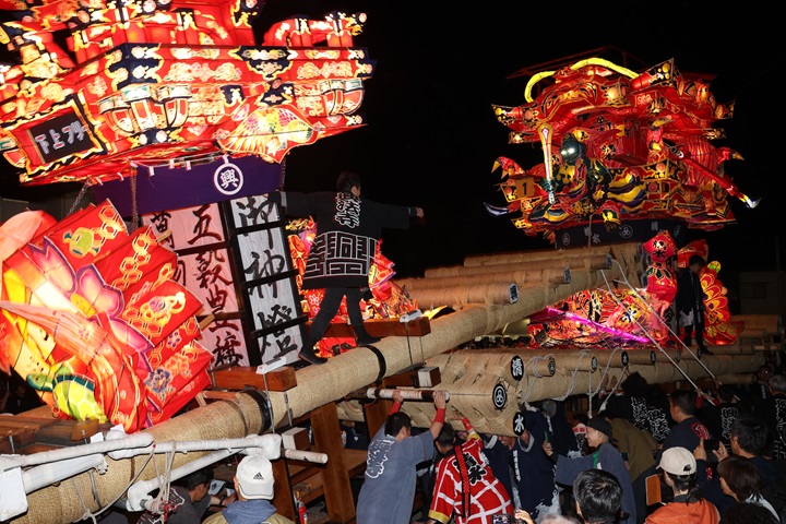 ▲璀璨華麗的津澤夜高行燈祭。　圖：小矢部市／提供