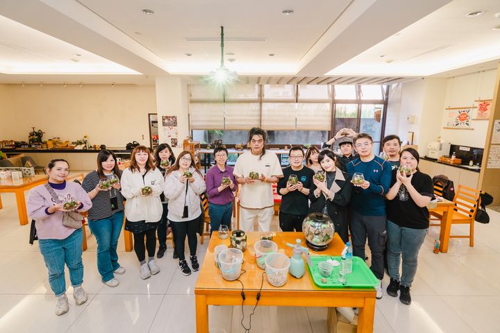 ▲苔蘚生態瓶 DIY。　圖：日月潭國家風景區管理處／提供