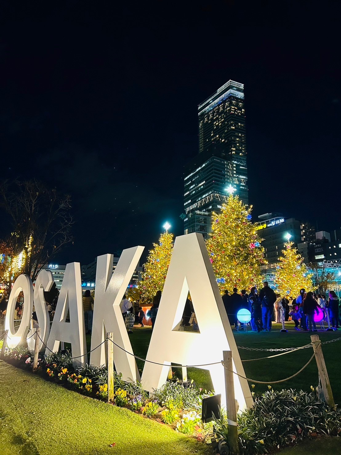 ▲OSAKA 地標是打卡熱點。　圖：「聖誕市集 in 大阪」實行委員會／提供