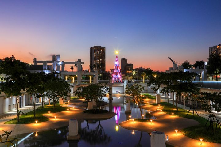 2024臺南聖誕燈節－河樂廣場。　圖：台南市政府觀光旅遊局／提供