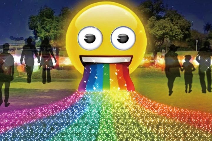 ▲八卦山大佛風景區將成歡樂可愛的「emoji 樂園」（圖為模擬示意）。　圖：2025彰化月影燈季活動網頁／來源