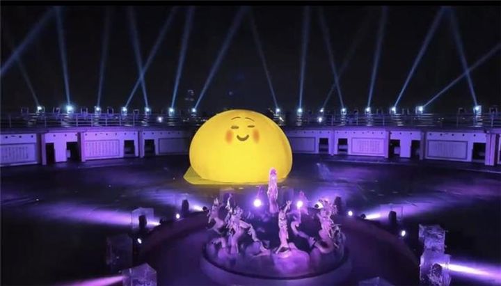 ▲化身 emoji 樂園的「2025彰化月影燈季」。　圖：彰化縣政府／提供