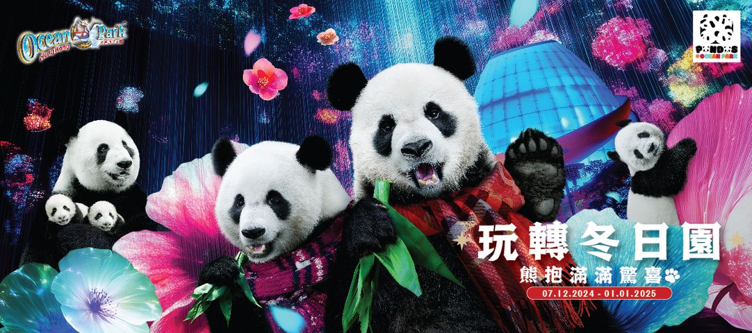 ▲2025迎新春，一起到香港海洋公園玩轉冬日園。　圖：香港海洋公園／提供