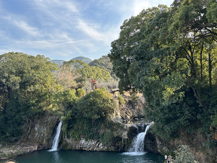 ▲終點前的轟之瀑布水量驚人，是在地知名景點。　圖：蔡雅雯／攝影