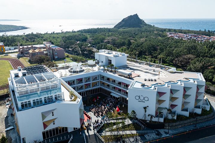 墾丁公教會館原址打造全新「Hotel dùa Kenting」，開幕試營運。　圖：屏東縣政府交通旅遊處／提供 