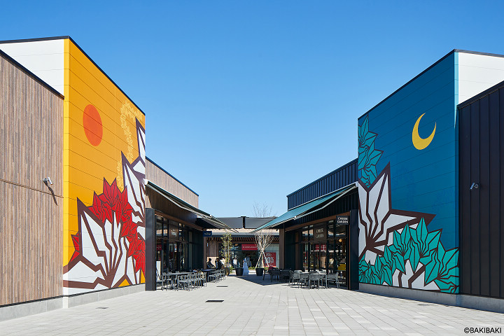 深谷花園 PREMIUM OUTLETS® 境內藝術作品林立，購物也像是逛美術館一般。　圖：向日遊顧問有限公司／提供