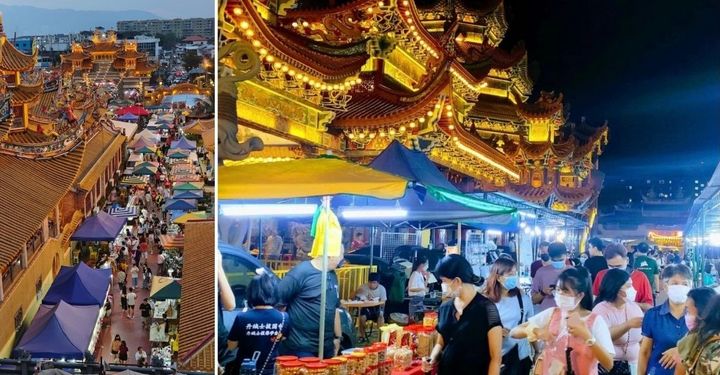 ▲北海斗母宮夜市與新芭觀音亭斗母宮新春夜市。　圖：檳城環球旅遊局／提供