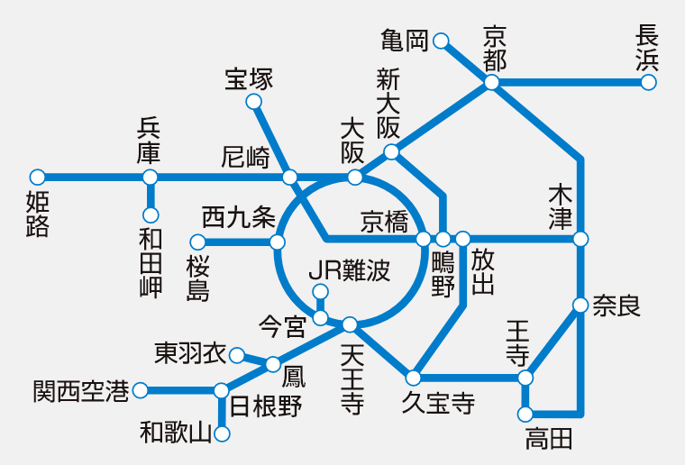 ▲2025年3月預計擴大服務範圍至大阪京都以外地區。　圖：JR西日本／提供