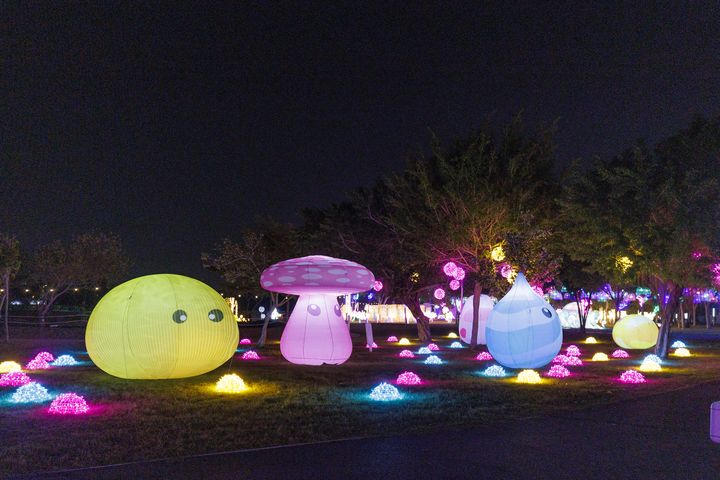 ▲奇幻森林燈組。　圖：臺中市政府觀光旅遊局／提供