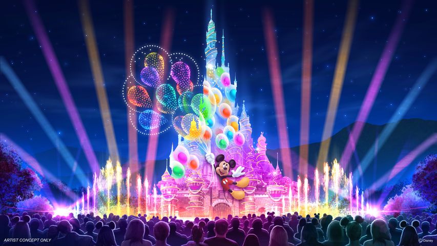 ▲「迪士尼星夢光影之旅」20周年限定版將派對氣氛推至最高，締造難忘回憶。　圖：香港迪士尼樂園度假區／提供