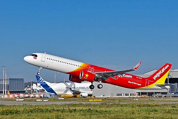 越捷航空於2024達成目標接收10架新飛機。　圖：越捷航空／提供