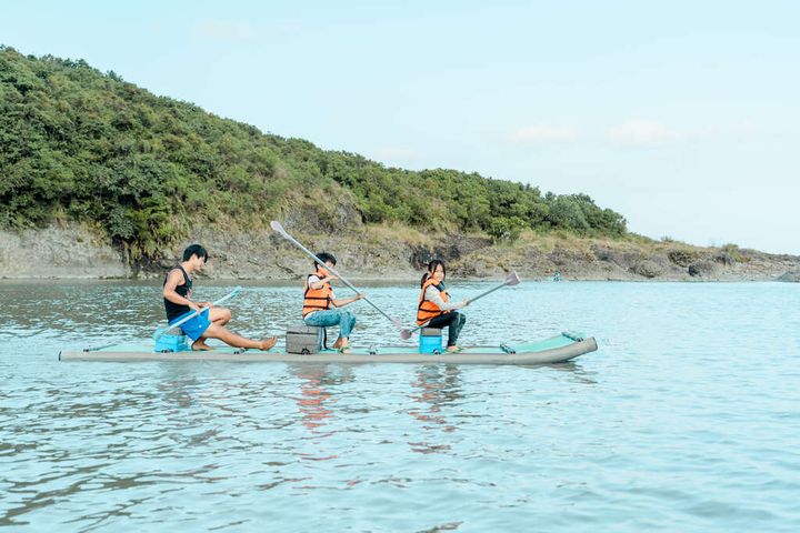 ▲靜浦小小勇士－膠筏體驗。　圖：東部海岸國家風景區管理處／提供