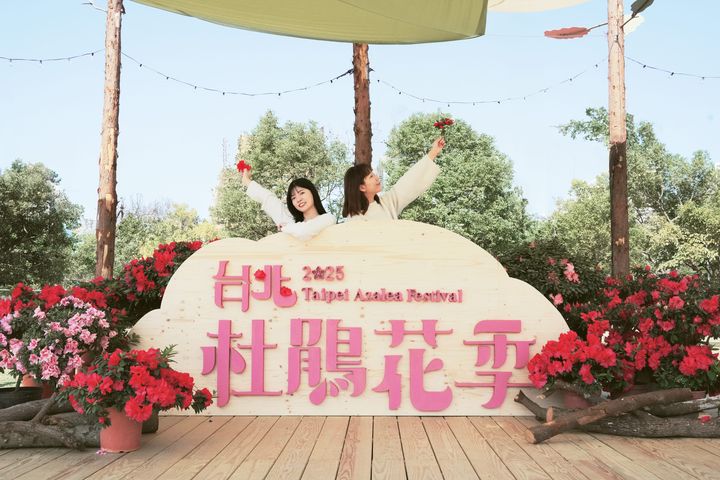 ▲2025「台北杜鵑花季」最美打卡點降臨大安森林公園。　圖：臺北市政府工務局／提供
