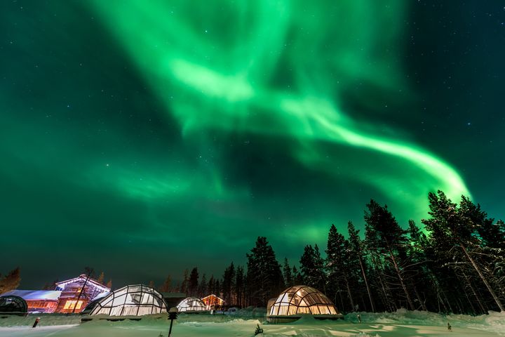 ▲行程安排入住玻璃屋一晚，舒適觀賞北極光。　圖：shutterstock／來源