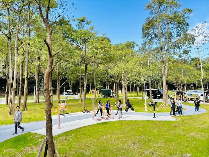 ▲探索露營區內體健設施。　圖：台南市政府觀光旅遊局／提供