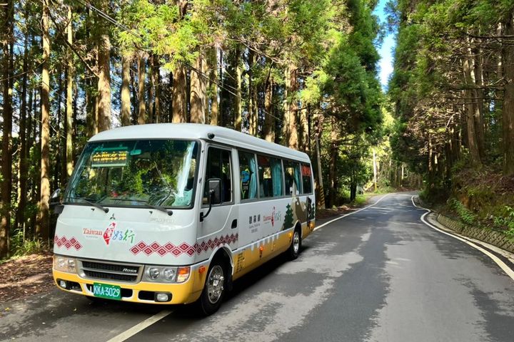 觀霧線奔馳林野。　圖：新竹縣政府／提供