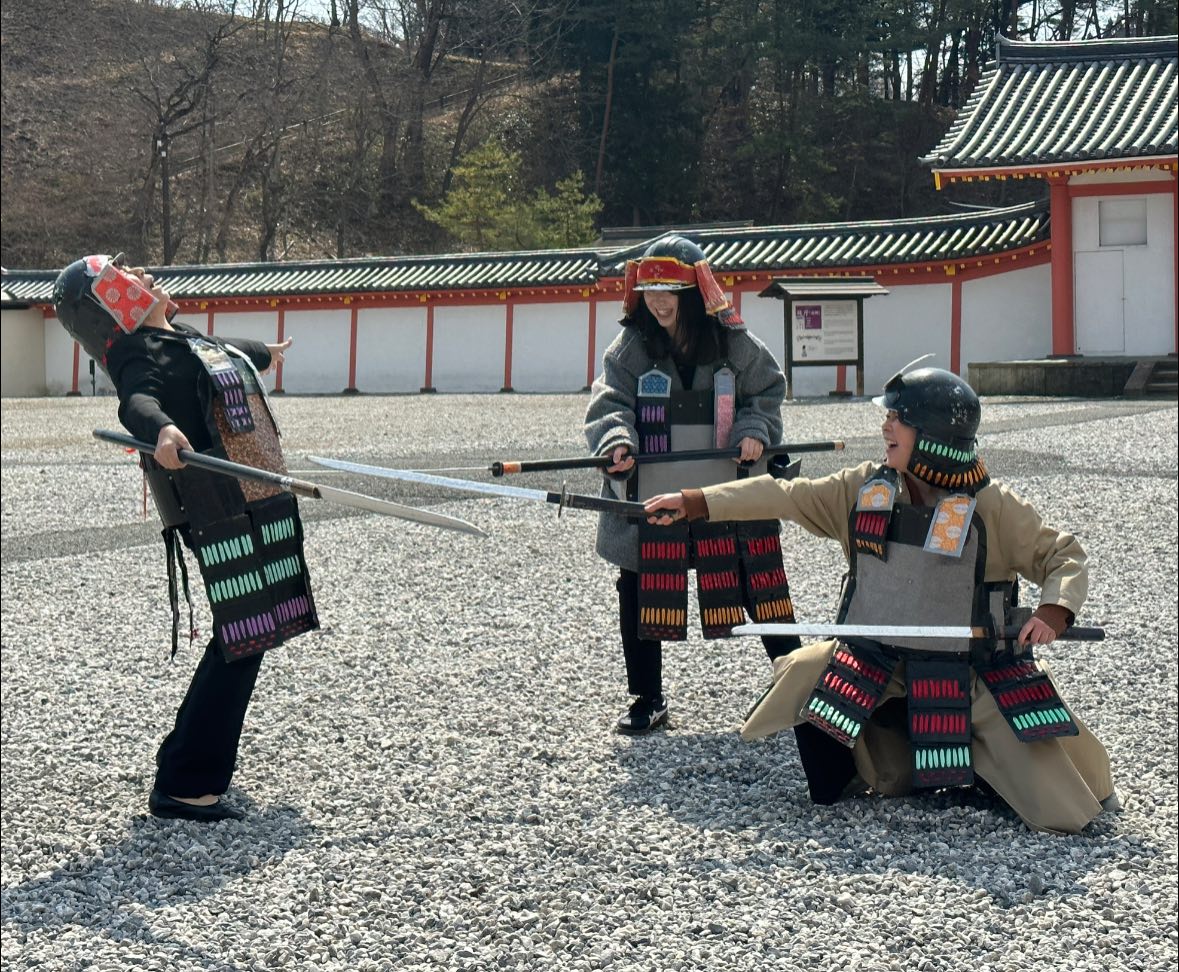 ▲武士盔甲著裝體驗。　圖：蔡雅雯／攝影