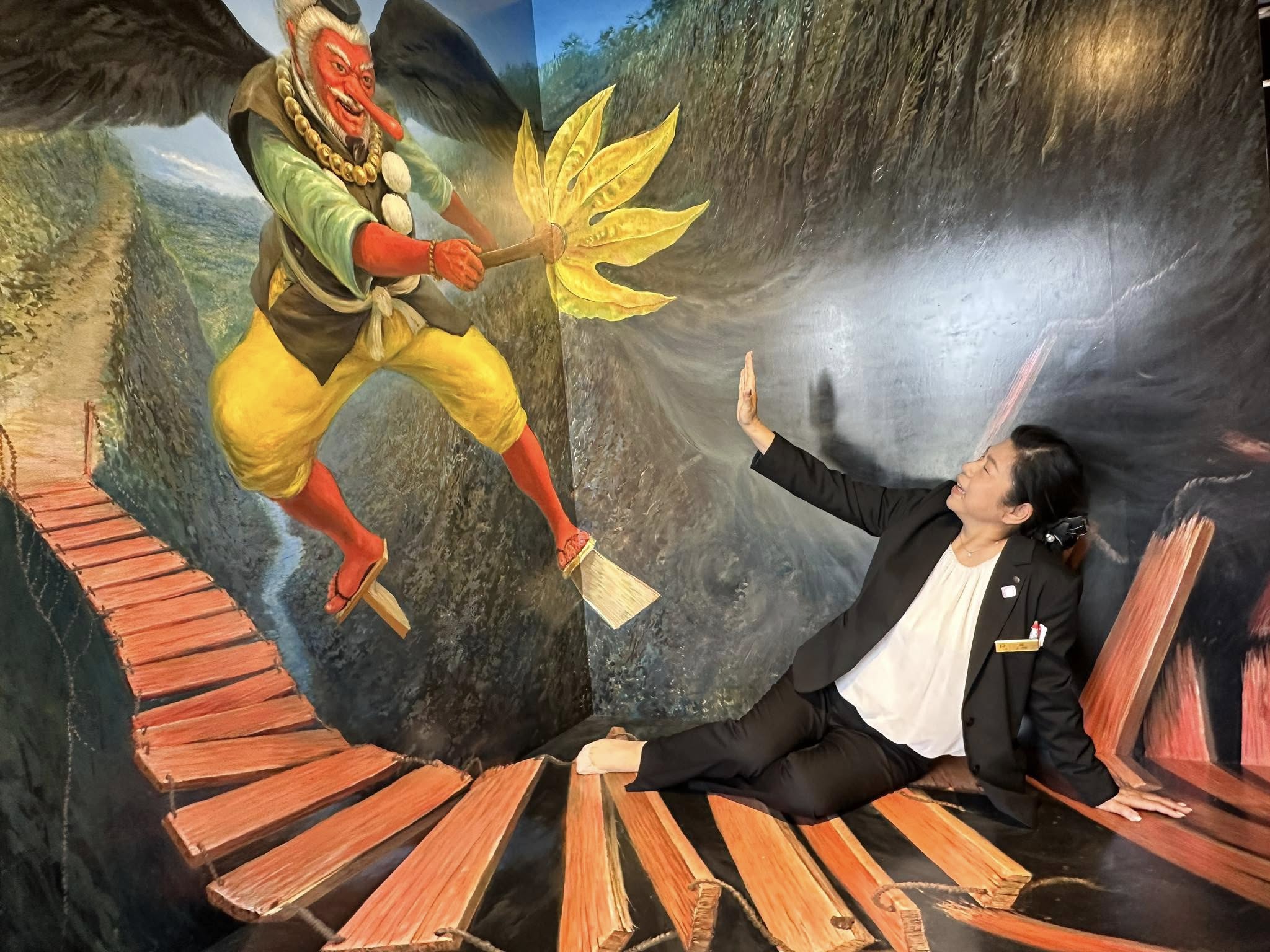 ▲位於園區入口處的 3D 攝影館也是人氣拍照點。　圖：蔡雅雯／攝影