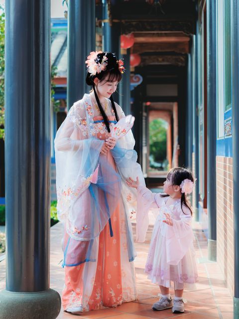 ▲親子漢服體驗。　圖：成美文化園／提供