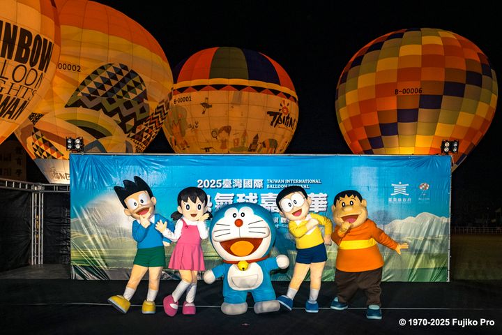 ▲「2025台灣國際熱氣球嘉年華」合作全新 IP「哆啦A夢」。　圖：台東縣政府／來源