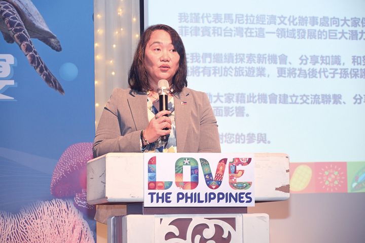 ▲馬尼拉經濟文化辦事處主席暨駐台代表葛若菲 Atty. Cheloy E. Velicaria-Garafil, MNSA。　記者-謝旻蒨／攝