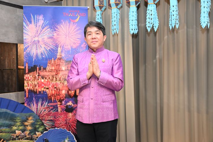 ▲泰國貿易經濟處代表文那隆。　記者-陳妍潔／攝